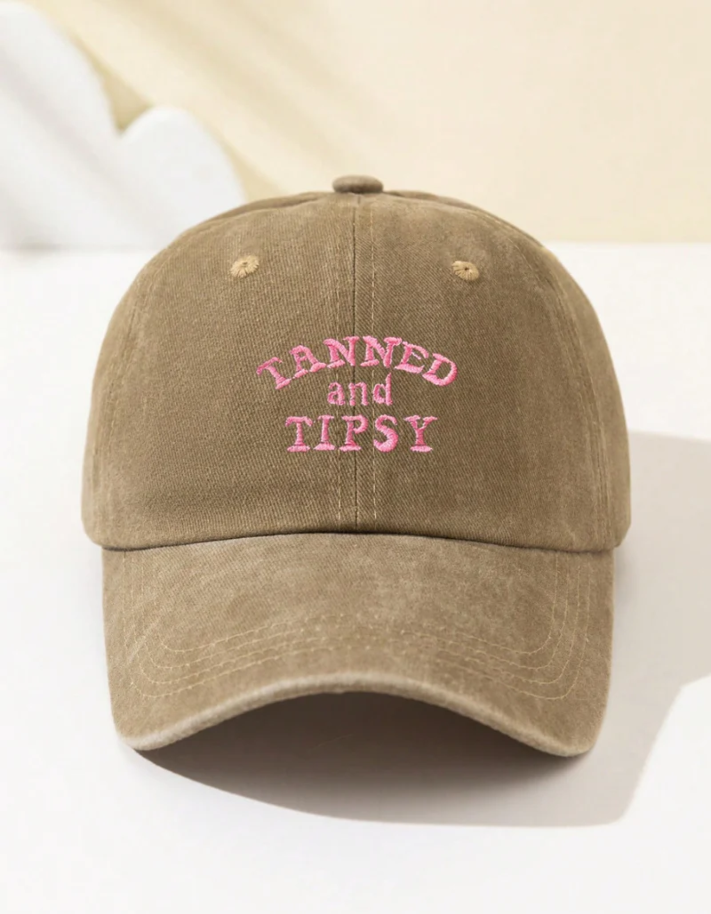 Tipselle – Slogan charm – Cotton baseball cap-15133816652149-Nancy & Mae Savannah