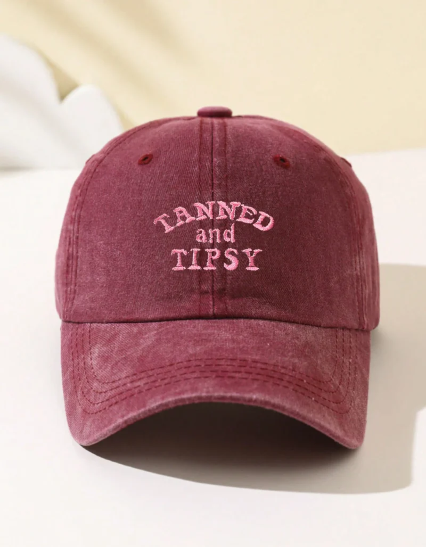 Tipselle – Slogan charm – Cotton baseball cap-15133816652149-Nancy & Mae Savannah
