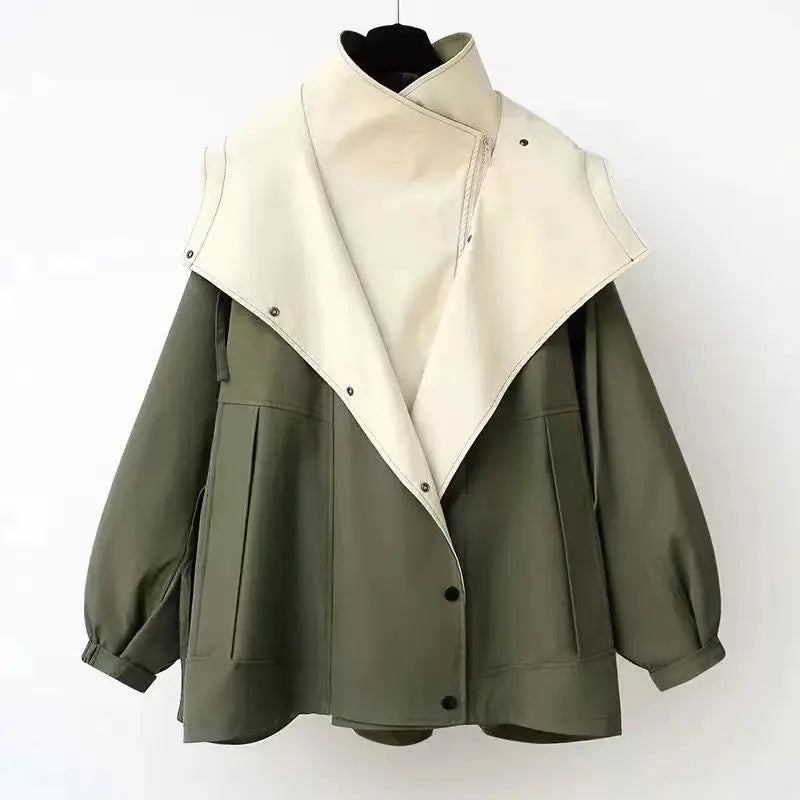 Tonette - Trendy Hooded Windbreaker Coat-15518867456373-Mirella Fiore