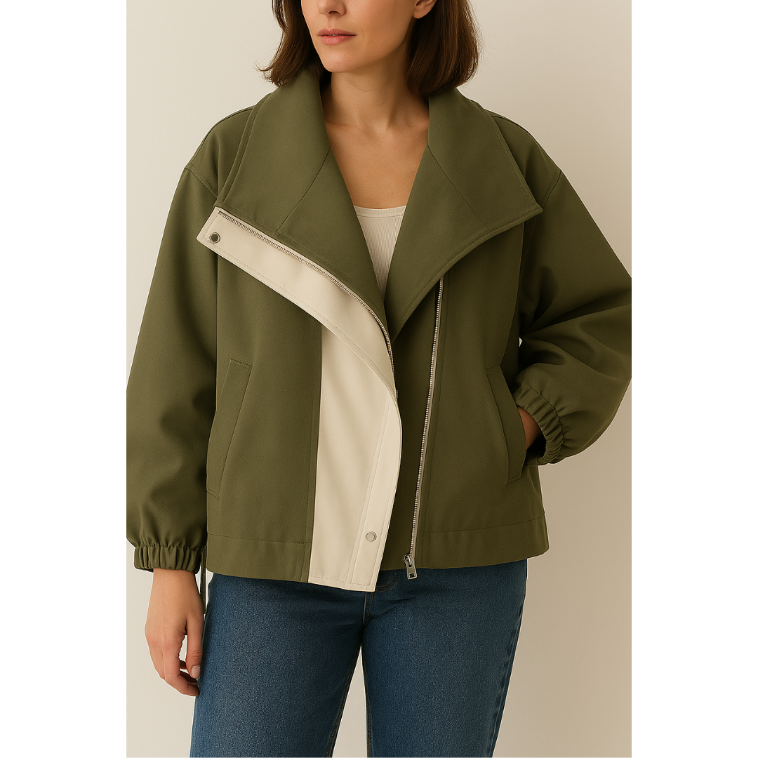 Tonette - Trendy Hooded Windbreaker Coat-15518867456373-Mirella Fiore