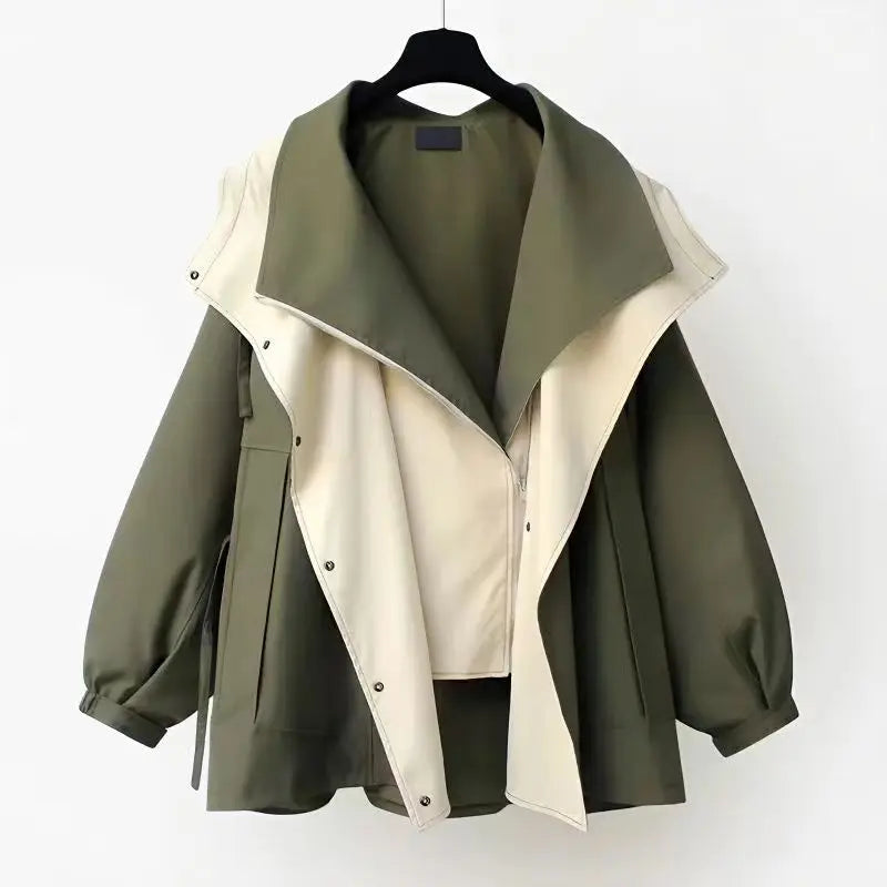Tonette - Trendy Hooded Windbreaker Coat-15518867456373-Mirella Fiore