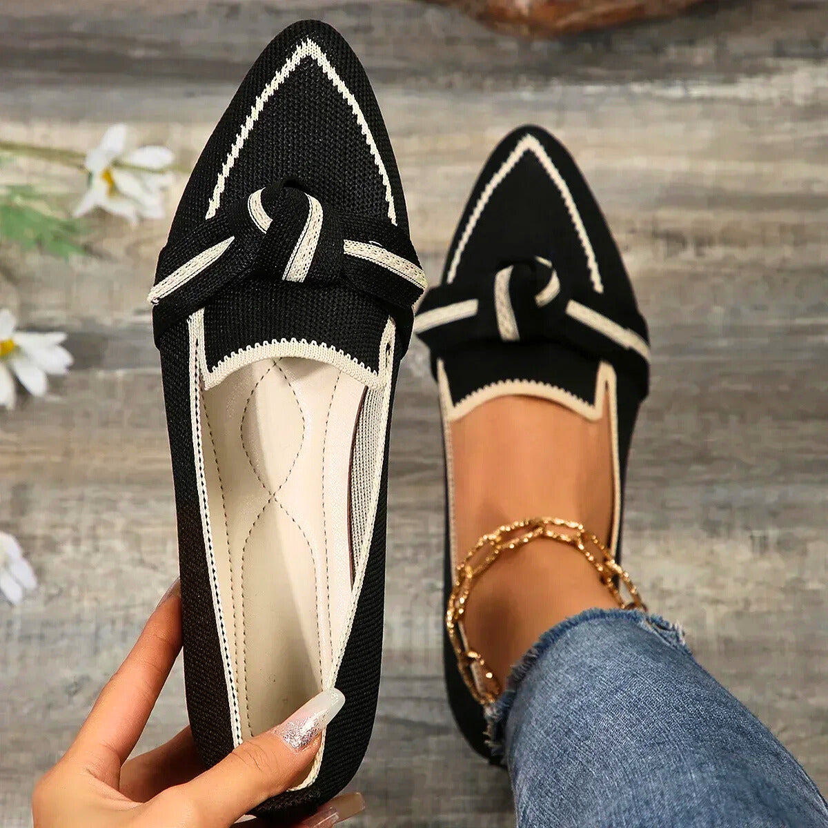 VALENTINA - KNIT FLATS-15560645083509-Nancy & Mae Savannah