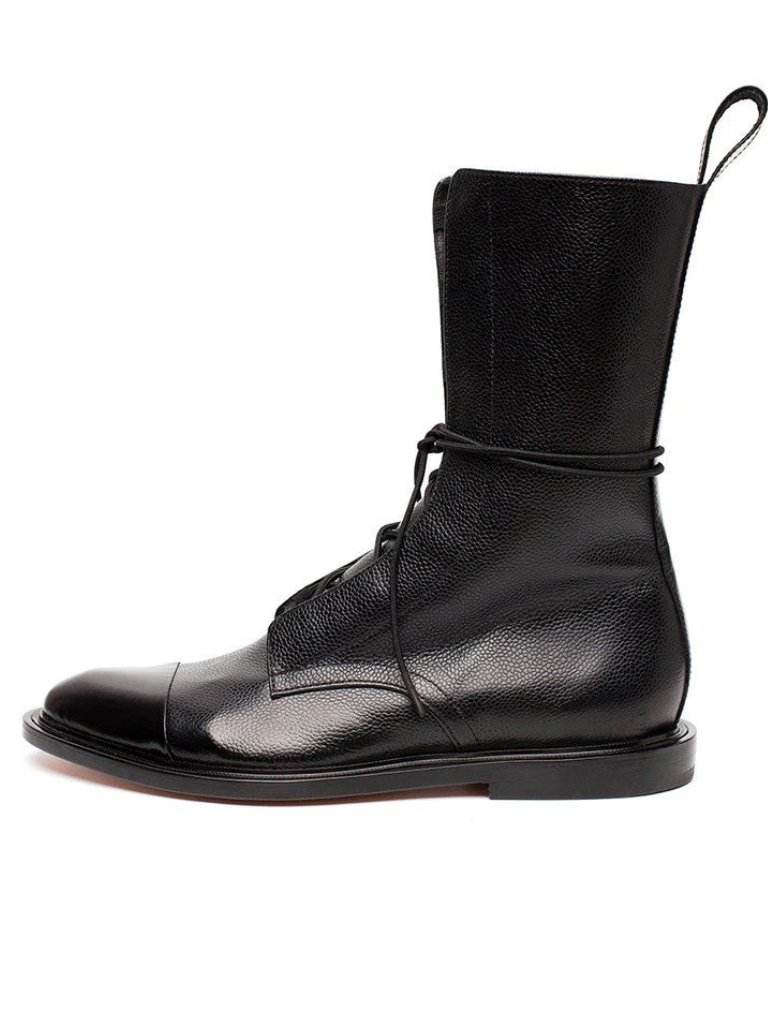 VICTORIA - POLISHED LACE-UP BOOTS-15549014442357-Mirella Fiore
