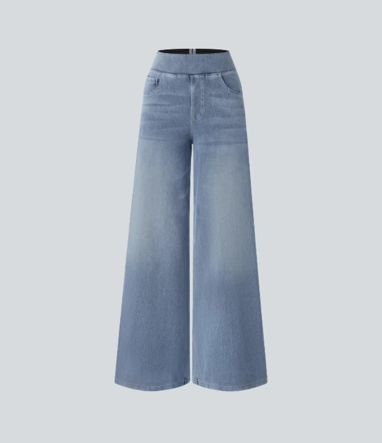 Verenza – High waist comfort – Wide leg jeans-15133711761781-Mirella Fiore