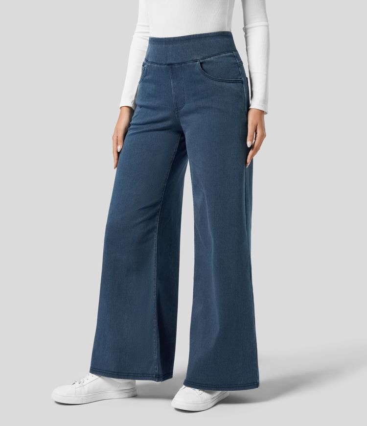 Verenza – High waist comfort – Wide leg jeans-15133711761781-Mirella Fiore