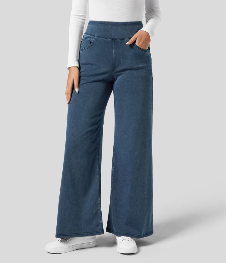 Verenza – High waist comfort – Wide leg jeans-15133711761781-Nancy & Mae Savannah