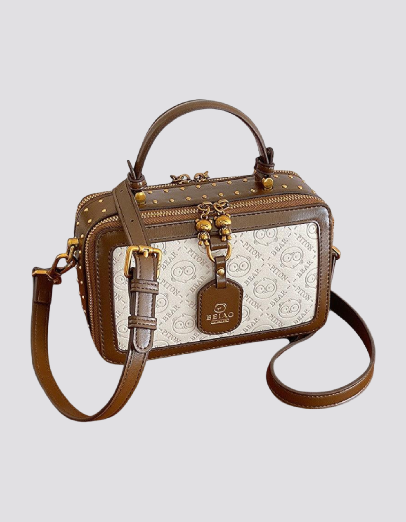 Vianella – Bear charm detail – Crossbody handbag-15209173516661-Nancy & Mae Savannah