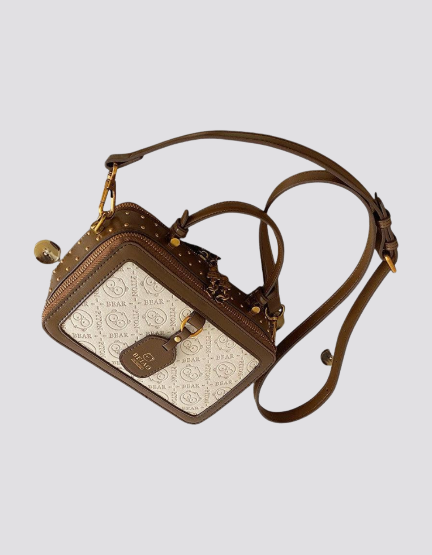 Vianella – Bear charm detail – Crossbody handbag-15209173516661-Nancy & Mae Savannah