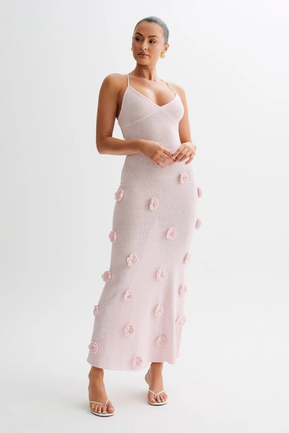 Vinna – 3D floral – Strappy maxi dress-15260967305589-Mirella Fiore
