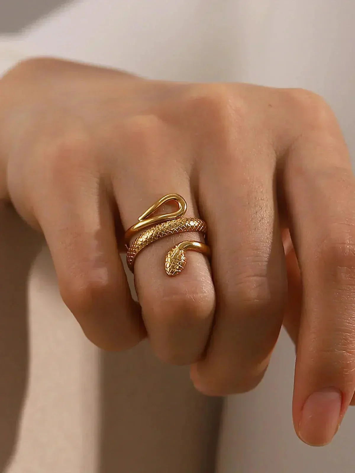 Vipera – Statement design – Titanium steel ring-15227807170933-Mirella Fiore