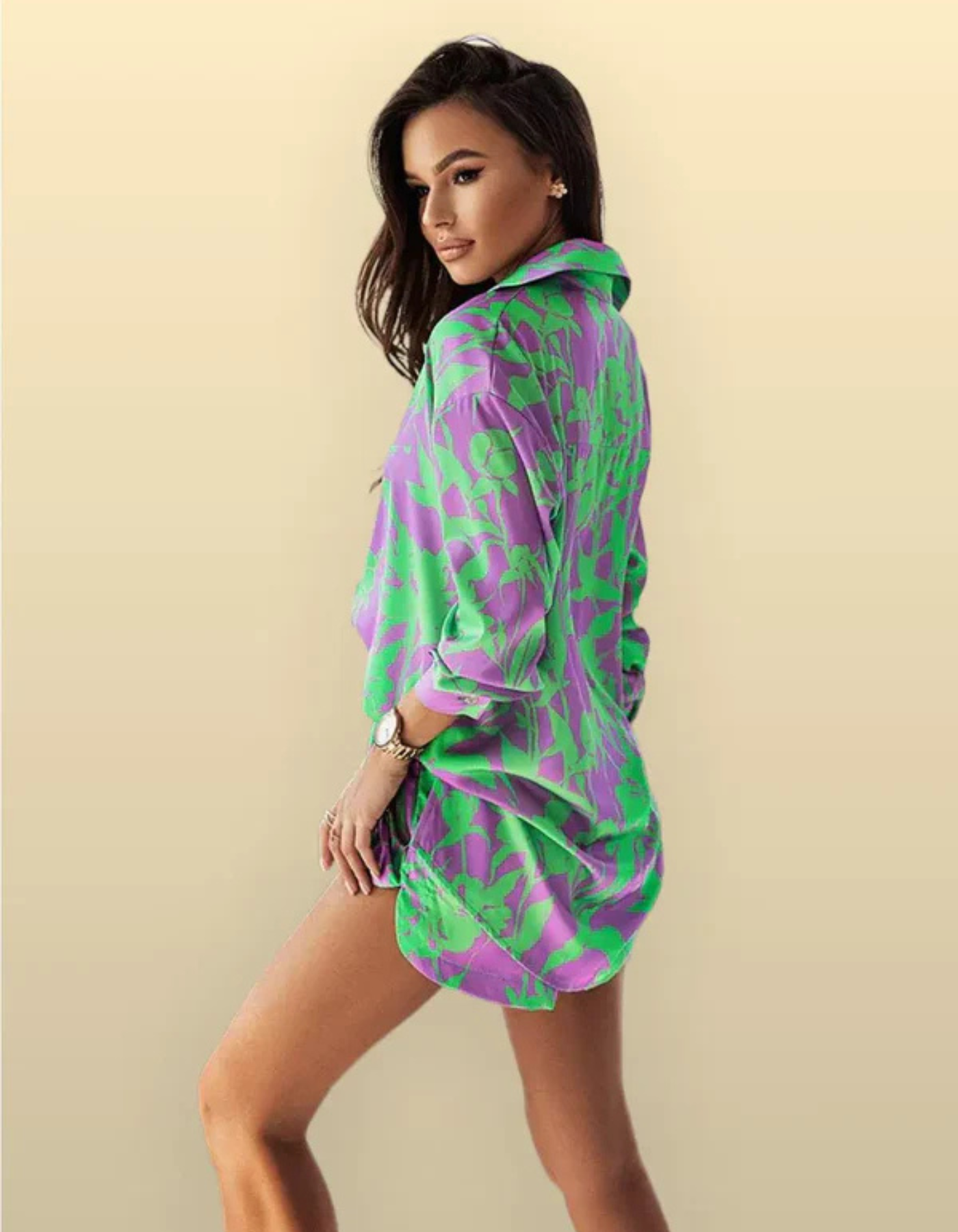 Virella – Vibrant print – Co-ord shirt and shorts set-15260619440501-Mirella Fiore