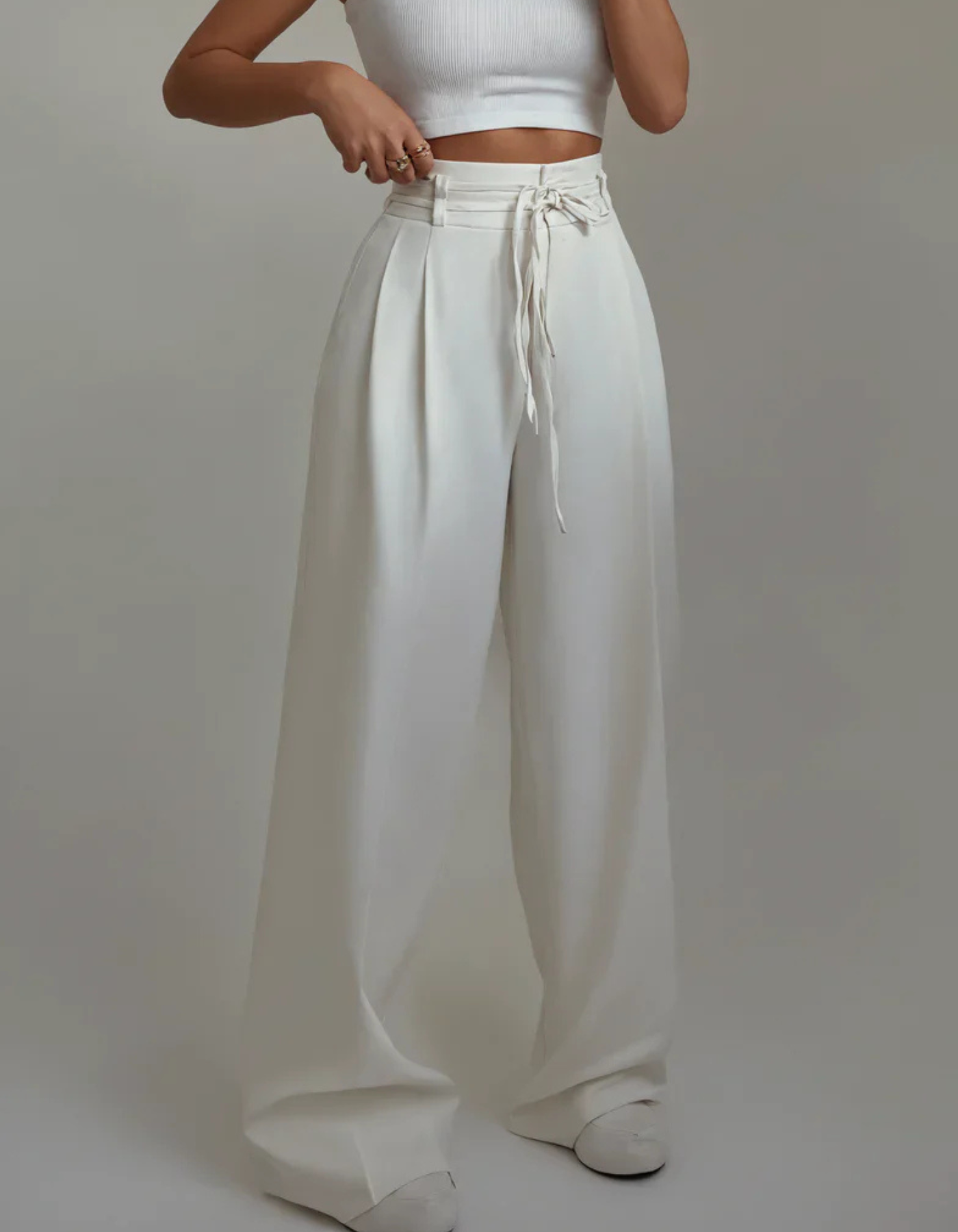 Vittoria – Elegant silhouette – High-waisted trousers-15448885821813-Nancy & Mae Savannah