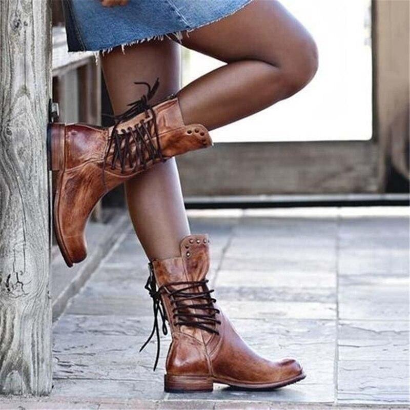 WYNONA - RUSTIC VINTAGE LEATHER BOOTS-15520005161333-Mirella Fiore