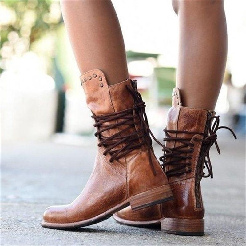 WYNONA - RUSTIC VINTAGE LEATHER BOOTS-15520005161333-Mirella Fiore