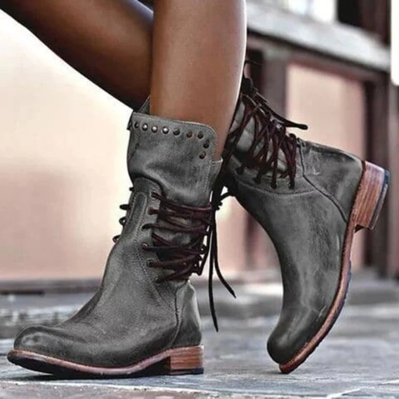 WYNONA - RUSTIC VINTAGE LEATHER BOOTS-15520005161333-Mirella Fiore