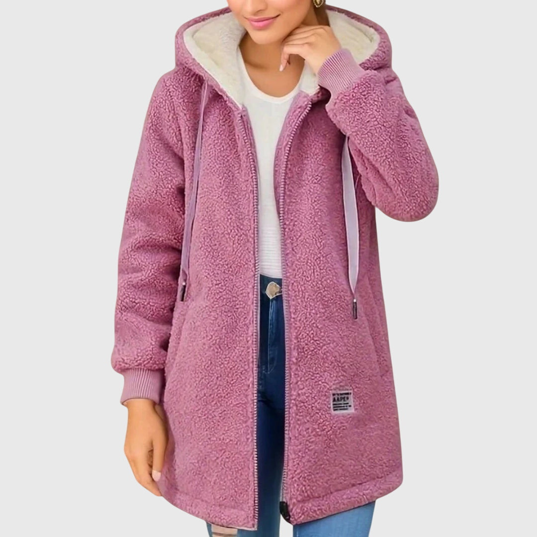 Willa - Hooded Fleece Jacket-15544936530293-Nancy & Mae Savannah