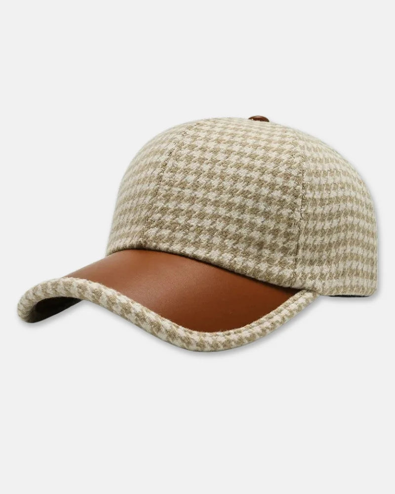 Windsor Leather Cap-15553365442933-Mirella Fiore