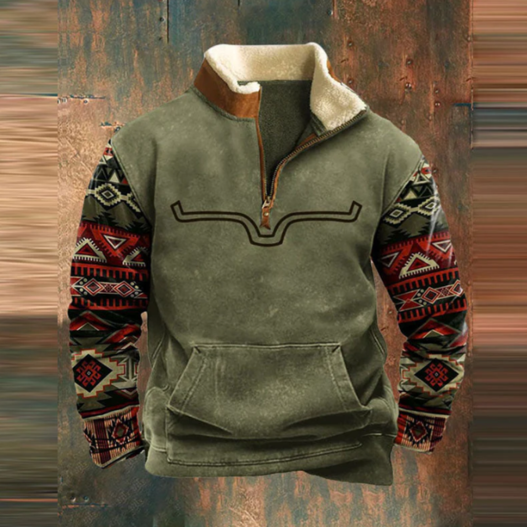 Yellowstone – Fleece Jacket With A Half-Zip For Autumn And Winter-15553979384181-Nancy & Mae Savannah