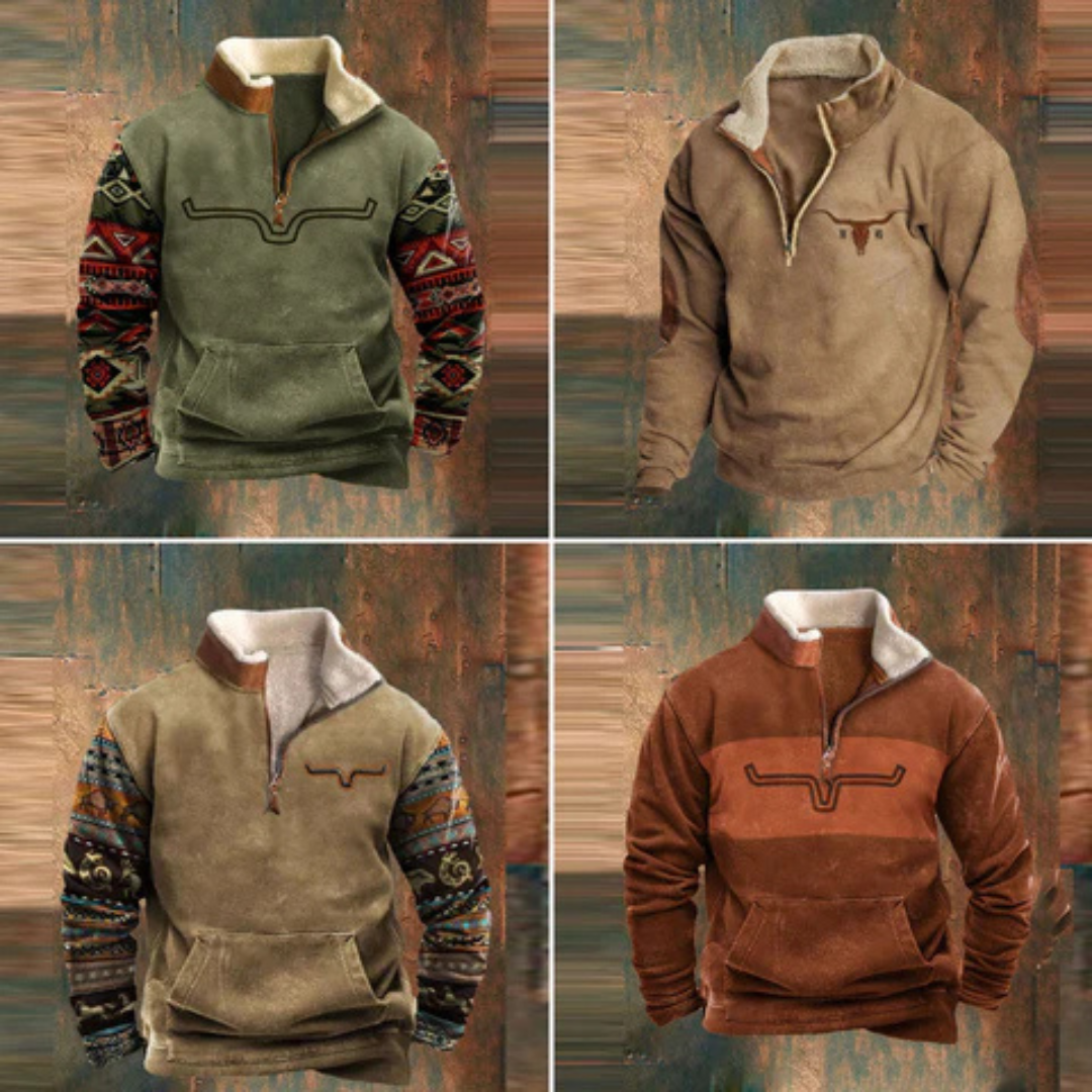 Yellowstone – Fleece Jacket With A Half-Zip For Autumn And Winter-15553979384181-Nancy & Mae Savannah