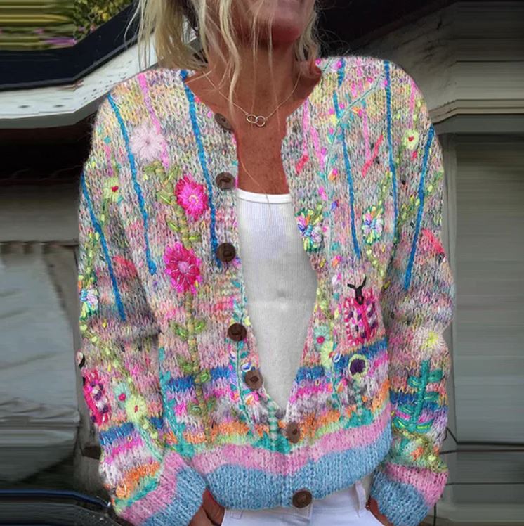 ZANDRA - Elegant Sweater with Print-15519827165557-Mirella Fiore