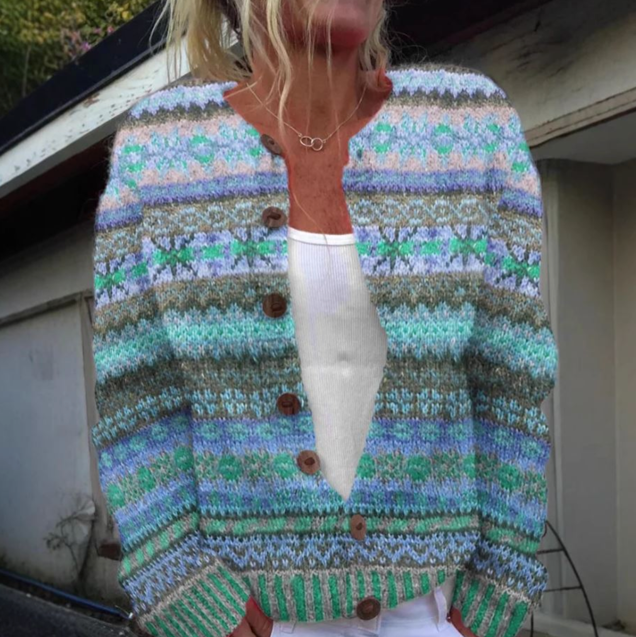 ZANDRA - Elegant Sweater with Print-15519827165557-Mirella Fiore