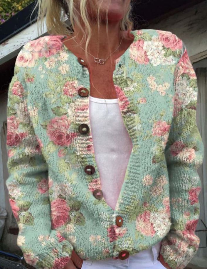 ZANDRA - Elegant Sweater with Print-15519827165557-Mirella Fiore