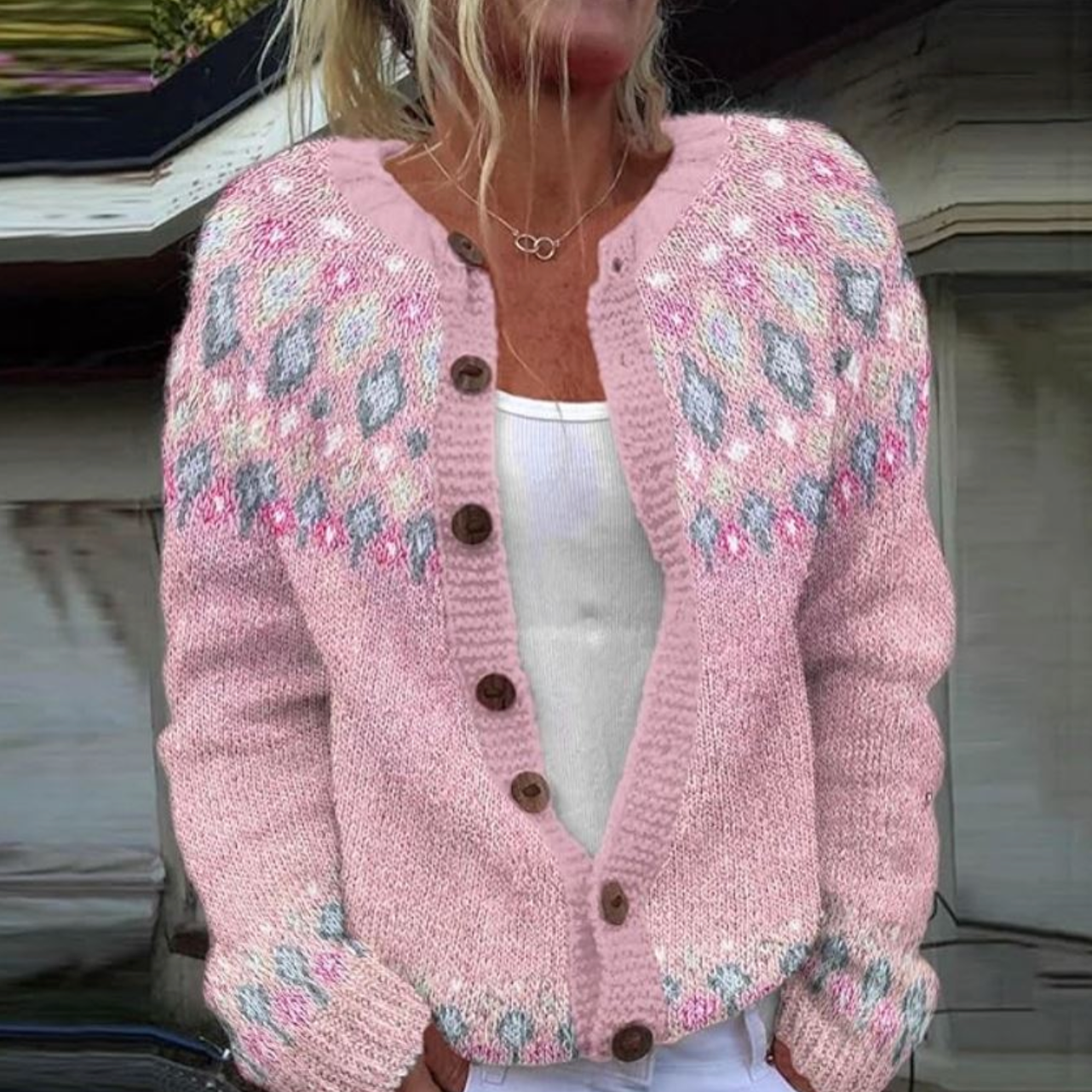 ZANDRA - Elegant Sweater with Print-15519827165557-Mirella Fiore