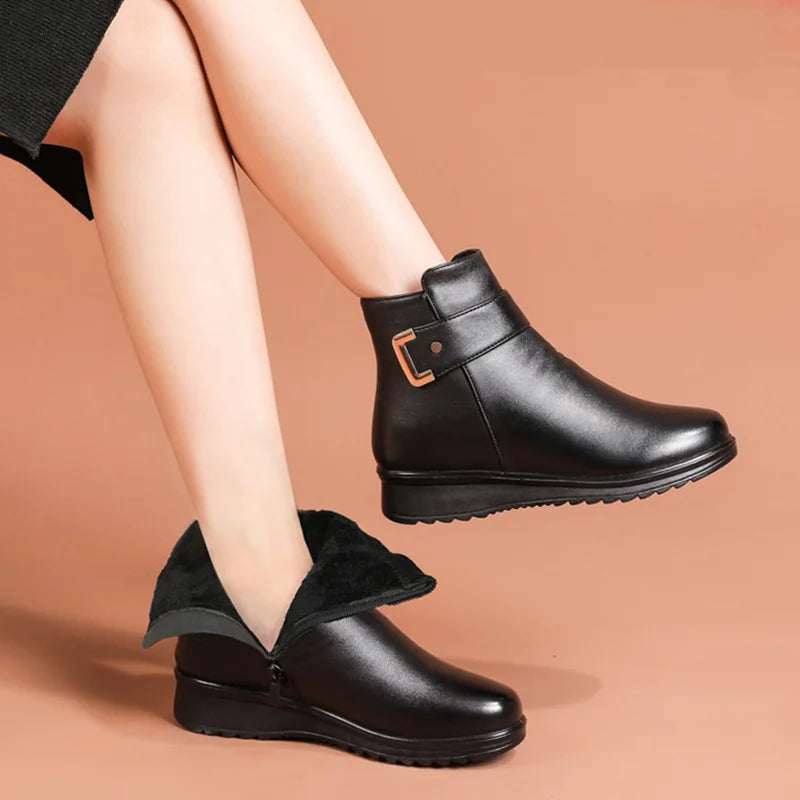 Zaffy - Comfort Leather Boots-15548991144309-Mirella Fiore