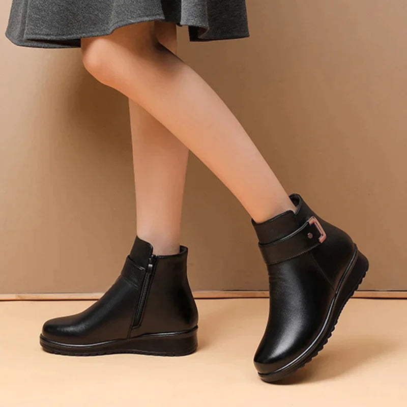 Zaffy - Comfort Leather Boots-15548991144309-Mirella Fiore