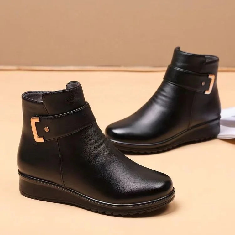 Zaffy - Comfort Leather Boots-15548991144309-Mirella Fiore