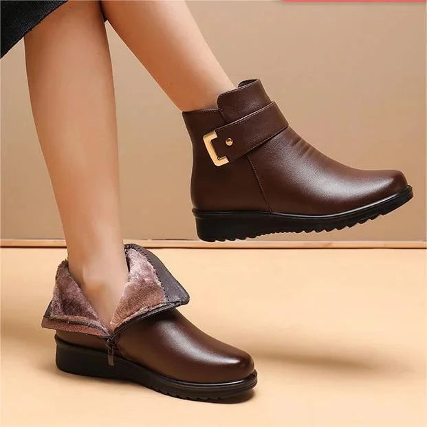 Zaffy - Comfort Leather Boots-15548991144309-Mirella Fiore