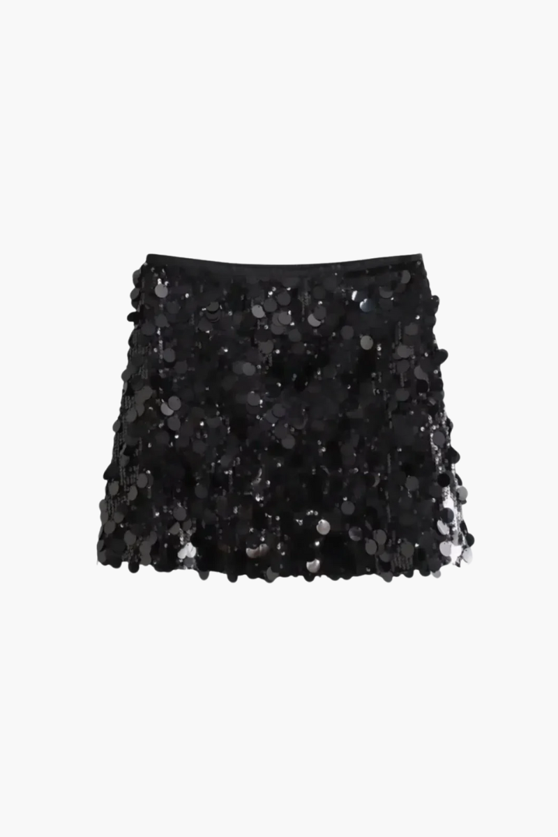 Zaira – Radiant sparkle – Glitter mini skirt-15133678895477-Nancy & Mae Savannah