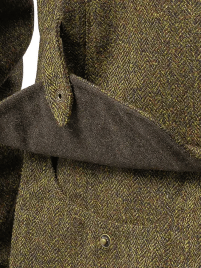 Zander - Men's Western Vintage Outdoor Hunting Zip Button Herringbone Casual Jacket-15551926698357-Nancy & Mae Savannah