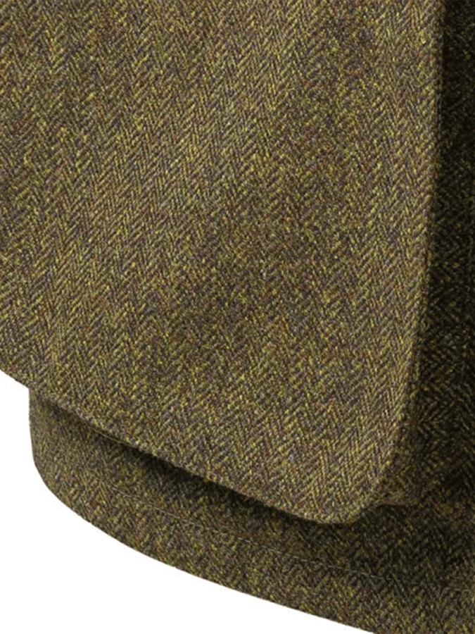 Zander - Men's Western Vintage Outdoor Hunting Zip Button Herringbone Casual Jacket-15551926698357-Nancy & Mae Savannah