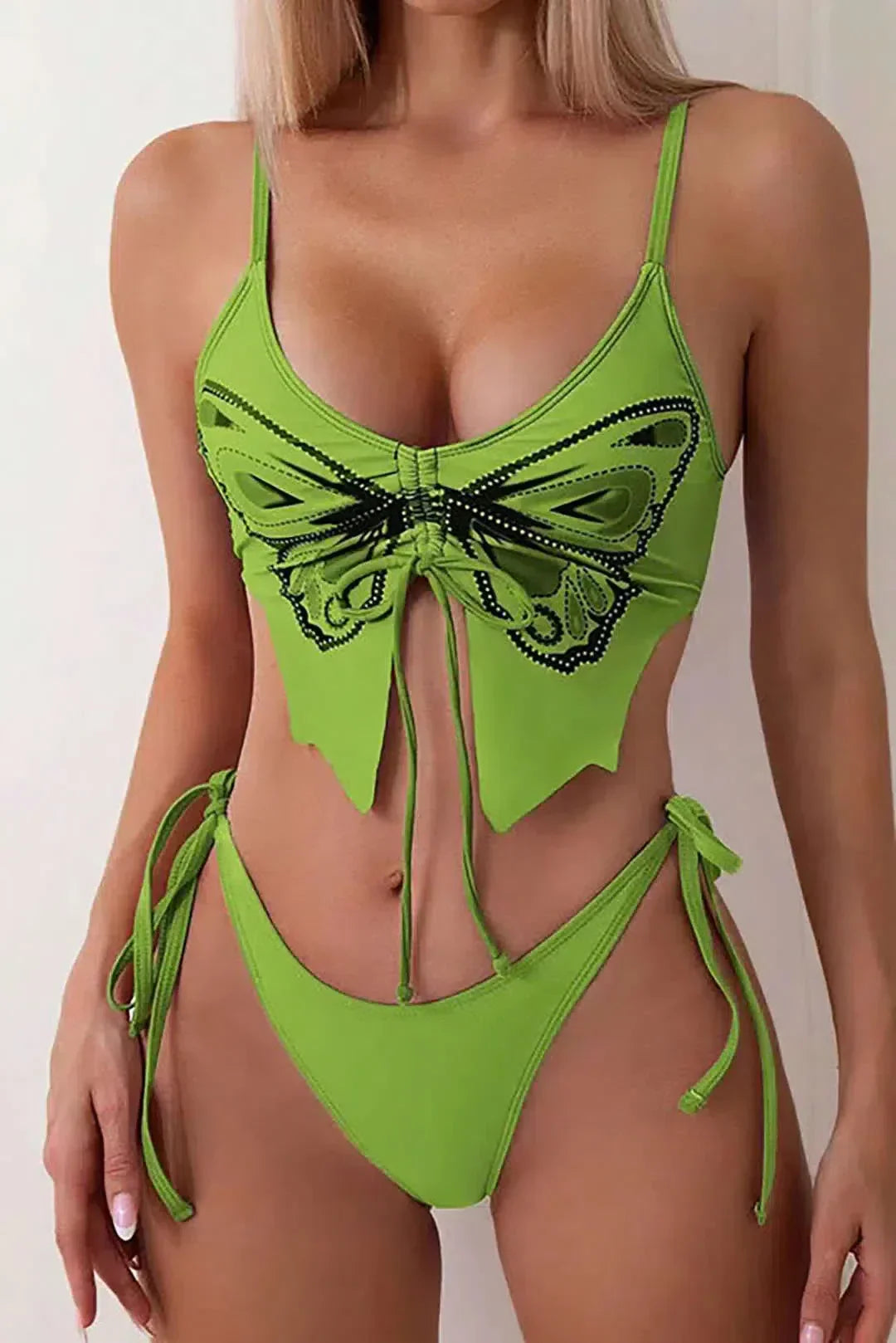 Zirlea – Butterfly pattern – Swimwear set-15133676208501-Nancy & Mae Savannah