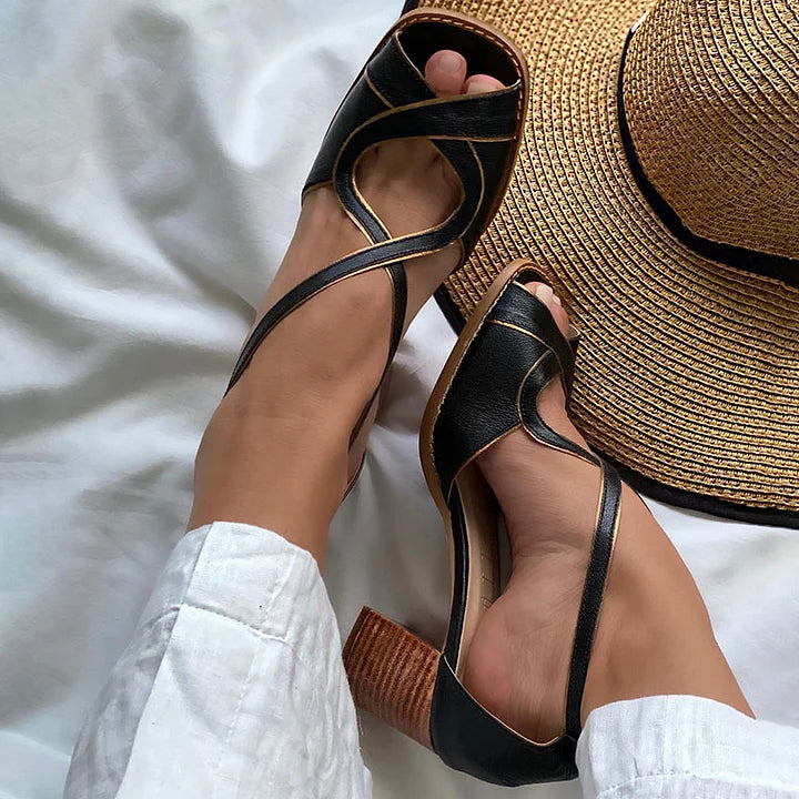 JORY - ELEGANT SANDAL WITH CROSS STRAPS