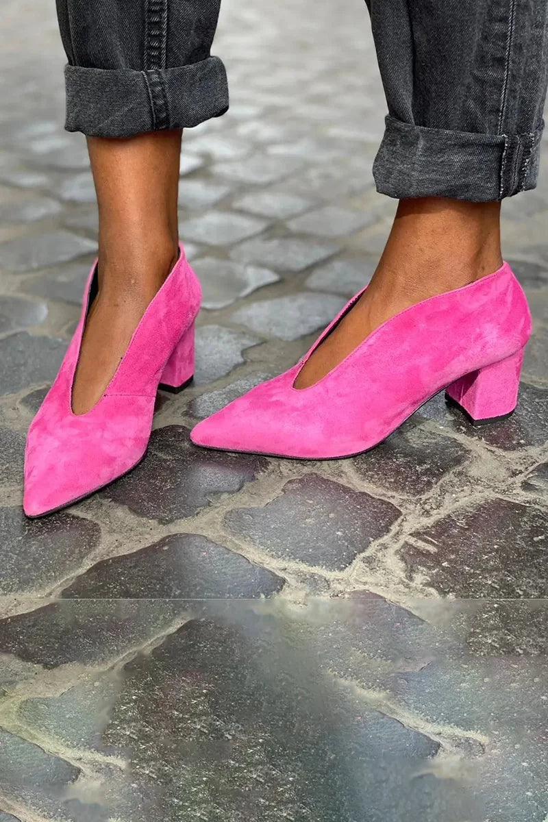 ANGELICA - ELEGANT BLOCK HEEL PUMPS